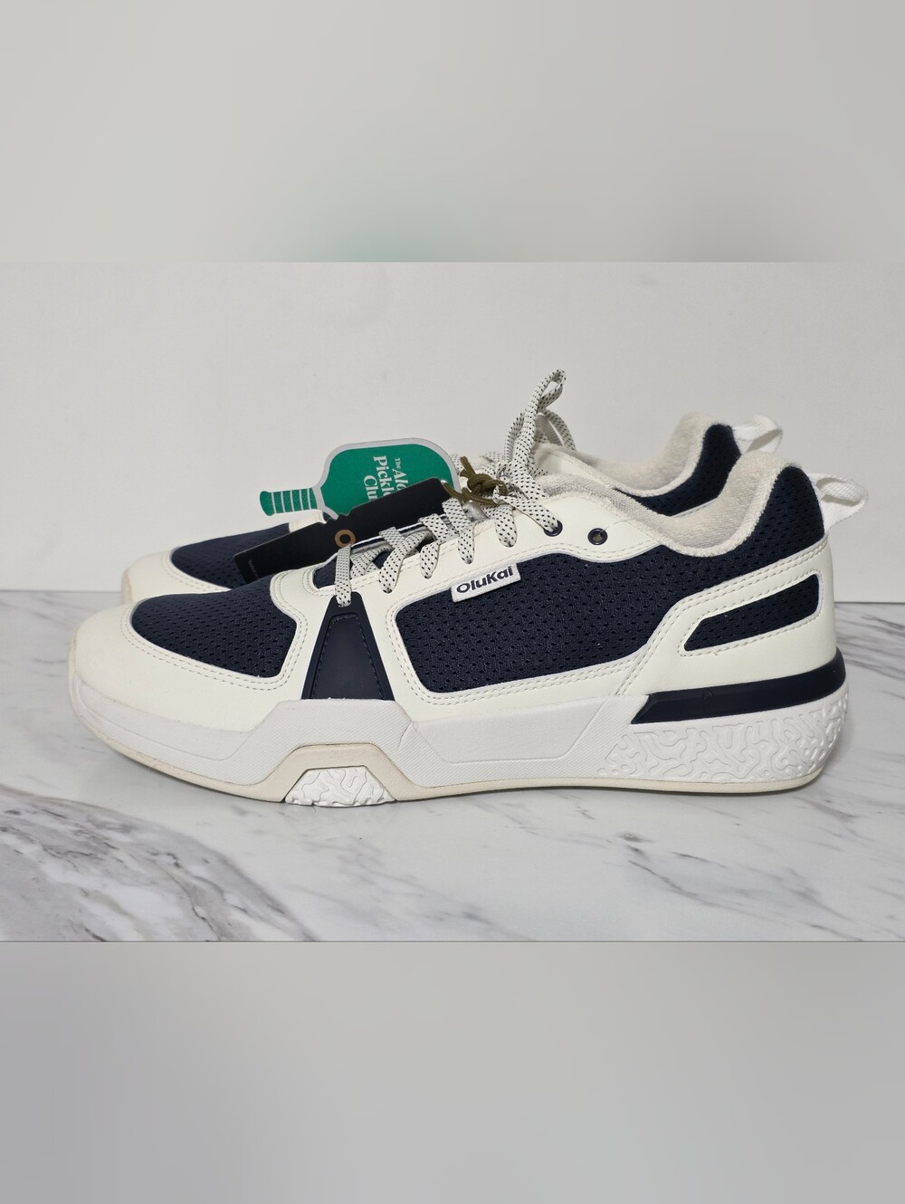 OluKai Men's Navy and White Athletic Sneakers